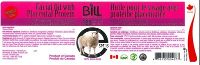 Facial Oil W-placenta Protein Spf-15 (vit E_180)_label (Facial Oil W Placenta Protein Spf 15 (vit E 180) Label)